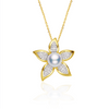 Plumeria Akoya Pearl Pendant/Brooch