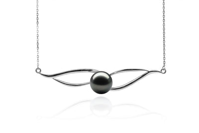 Twisted Wings Tahitian Black Pearl Pendant-Kyllonen