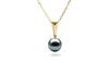 Baguette Black Pearl Pendant-Kyllonen