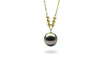 Golden Balls Black Pearl Pendant-Kyllonen