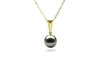 Baguette Black Pearl Pendant-Kyllonen