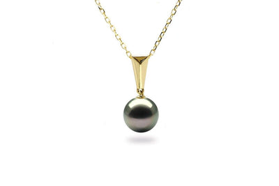 Baguette Black Pearl Pendant-Kyllonen