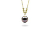 Golden Balls Black Pearl Pendant-Kyllonen