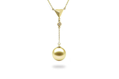 Tetra Gold Pearl Pendant-Kyllonen