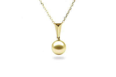 Baguette South Sea Gold Pearl Pendant-Kyllonen