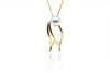 Double Feather Akoya Pearl Pendant-Kyllonen