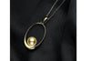 Ellipse South Sea Gold Pearl Pendant-Kyllonen