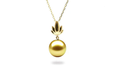 Bloom South Sea Gold Pearl Pendant-Kyllonen