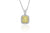 Halo Yellow Diamond Pendant