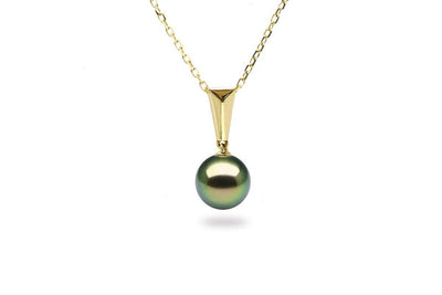 Baguette Black Pearl Pendant-Kyllonen