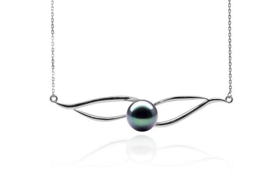 Twisted Wings Tahitian Black Pearl Pendant-Kyllonen