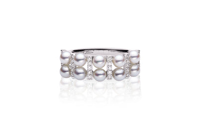 Gemini Akoya Pearl Ring