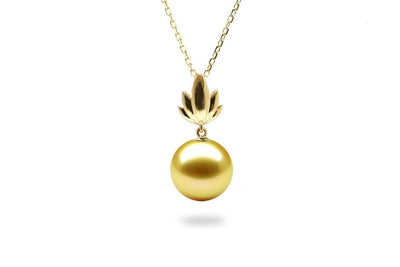 Bloom South Sea Gold Pearl Pendant-Kyllonen