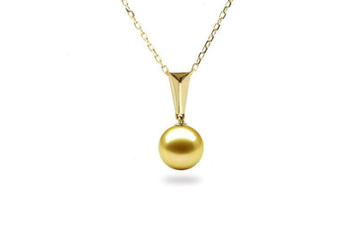 Baguette South Sea Gold Pearl Pendant-Kyllonen