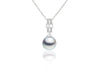 Paris Blue-Silver Akoya Pearl Pendant