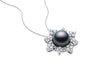 Snowflake Black Pearl Pendant 2