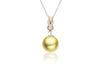 Square Knot South Sea Gold Pearl Pendant