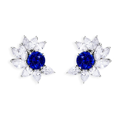 Starburst Sapphire Earrings