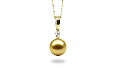 Element Gold Pearl Pendant-Kyllonen