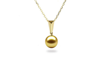 Baguette South Sea Gold Pearl Pendant-Kyllonen