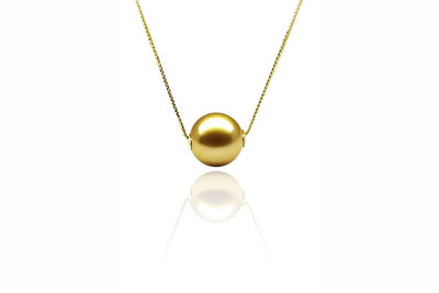 Solo Gold Pearl Necklace-Kyllonen