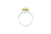 1ct Double Halo Natural Yellow Diamond Ring-Kyllonen