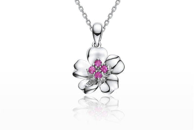 Cherry Blossom Silver Pendant