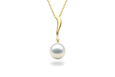 Wave Freshwater Pearl Pendant-Kyllonen