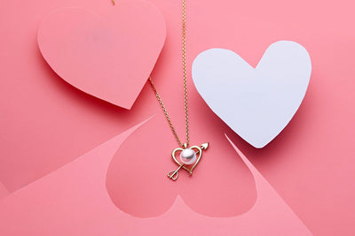 Heart and Arrow Akoya Pearl Pendant-Kyllonen