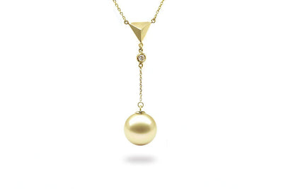 Tetra Gold Pearl Pendant-Kyllonen