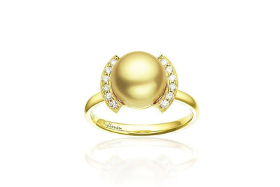 Roma South Sea Gold Pearl Ring