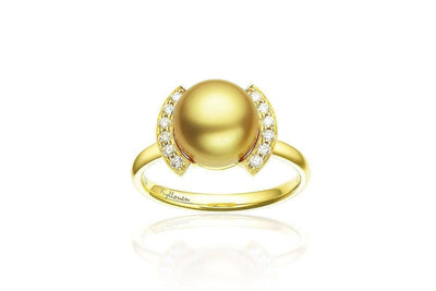 Roma South Sea Gold Pearl Ring