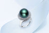 Winter Black Pearl Ring-Kyllonen