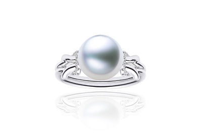 Square Knot South Sea Pearl Ring 2