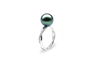 Twist Tahitian Pearl Ring-Kyllonen