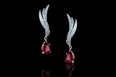 Wisp Ruby Earrings