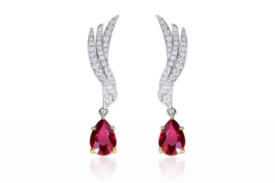 Wisp Ruby Earrings